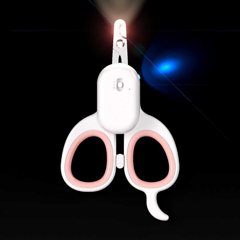 Cat Led Lighted Scissors Pet Nail Scissors Grooming Scissors Usb
