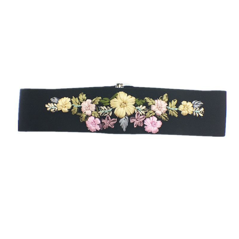 Title 1, Embroidered Ladies Waist Flower-Shaped Decorati...