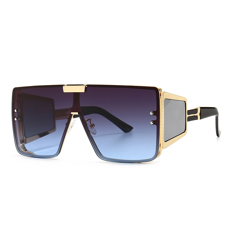 Flat-Top Retro Oversized Frame Sunglasses Wide-Leg Sunglasses Men’s flat-top retro oversized frame sunglasses wide-leg sunglasses