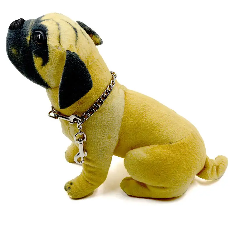 Chrome-Plated Alloy Pet Dog Collar Pet Dog Collar Iron Chain One For Two Double Traction Rope