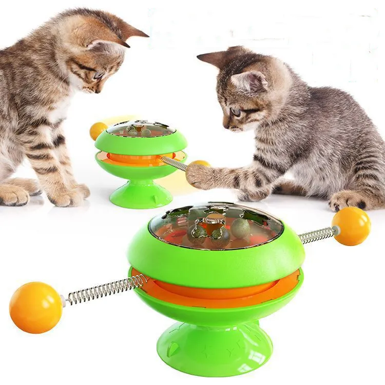 Rotatable Cat Toys Supplies With Catnip Interactive Training Toys For Cats Kitten Cat Accessories Pet Products – image 5