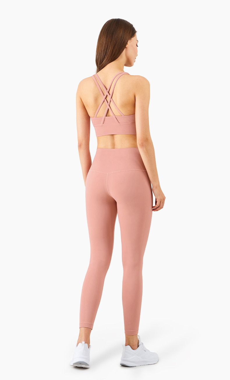 High Waist Sports Slim Fitness Yoga Pants Pink Pastel Suit - Shop at LoveMi