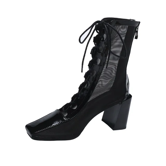 Long Boots Women'S Ins Trendy Breathable Thick Heel Casual But Knee Boots C 36 - Shop at LoveMi