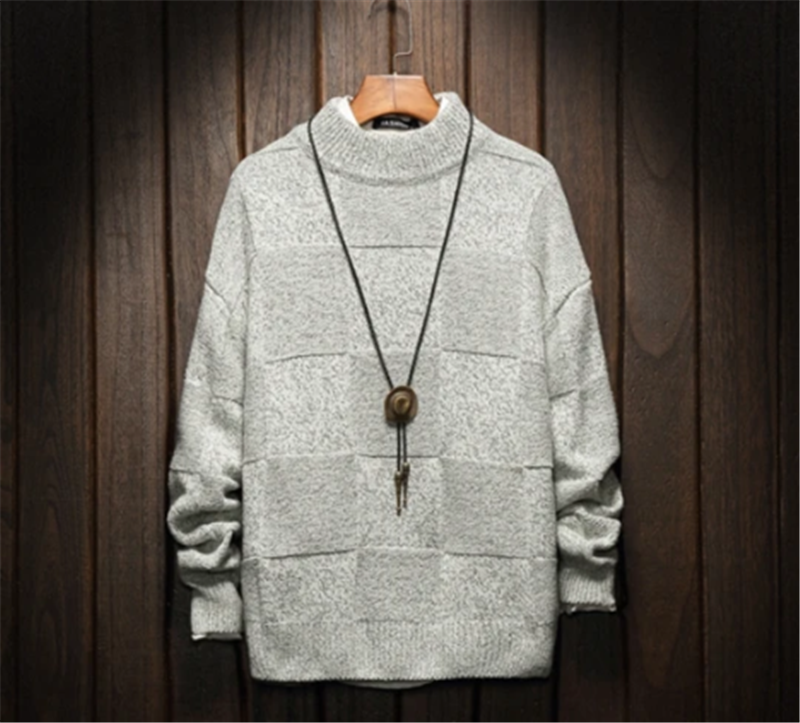 Autumn And Winter Loose Plus Fat Plus Size Half Turtleneck Sweater