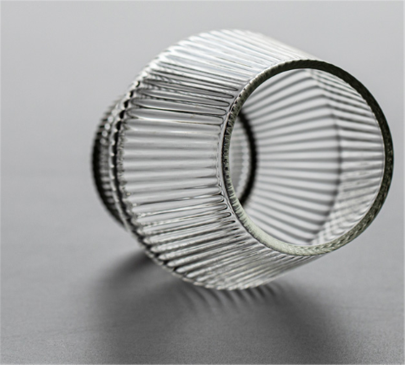 Japanese Style Vertical Pattern Glass Wine Glass Creative Whiskey Glass