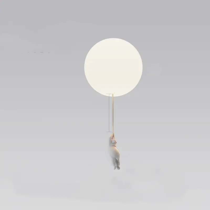 Children'S Room Balloon Lamp Cartoon Net Red Creative Aisle Balcony Restaurant Polar Bear Bedroom Ceiling Lamp