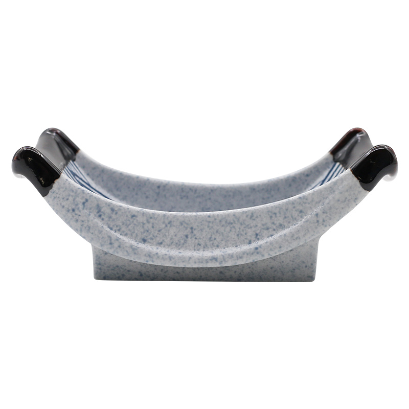 Ceramic sashimi dish, boat dish, special-shaped dish