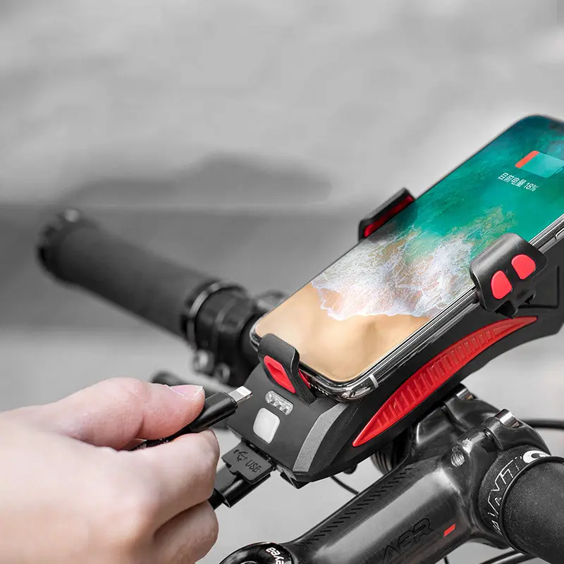 Mobile Phone Holder Strong Light Flashlight Road