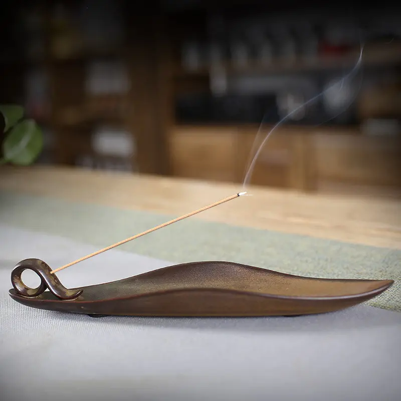 Puruofan Agarwood Incense Stick Holder Ceramic Sandalwood