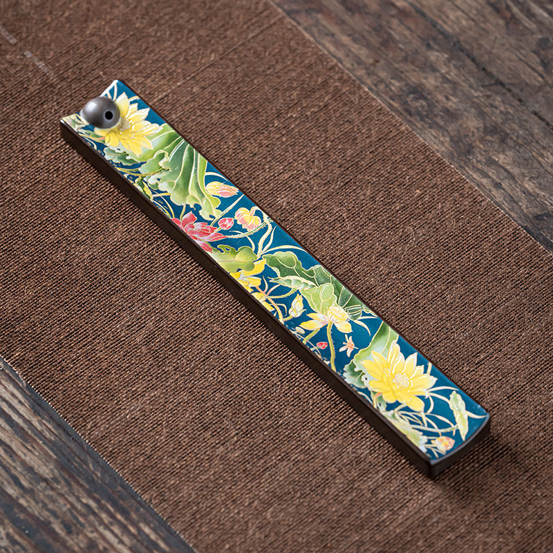 Enamel Wire Incense Burner Incense Insert Ornaments Ceramic Creative Tea Ceremony Enshrines Antique Lying Incense Burner Household Cloisonne Sandalwood Incense Burner — foto 4
