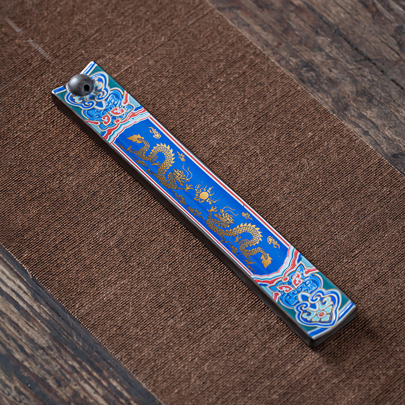 Enamel Wire Incense Burner Incense Insert Ornaments Ceramic Creative Tea Ceremony Enshrines Antique Lying Incense Burner Household Cloisonne Sandalwood Incense Burner — foto 6