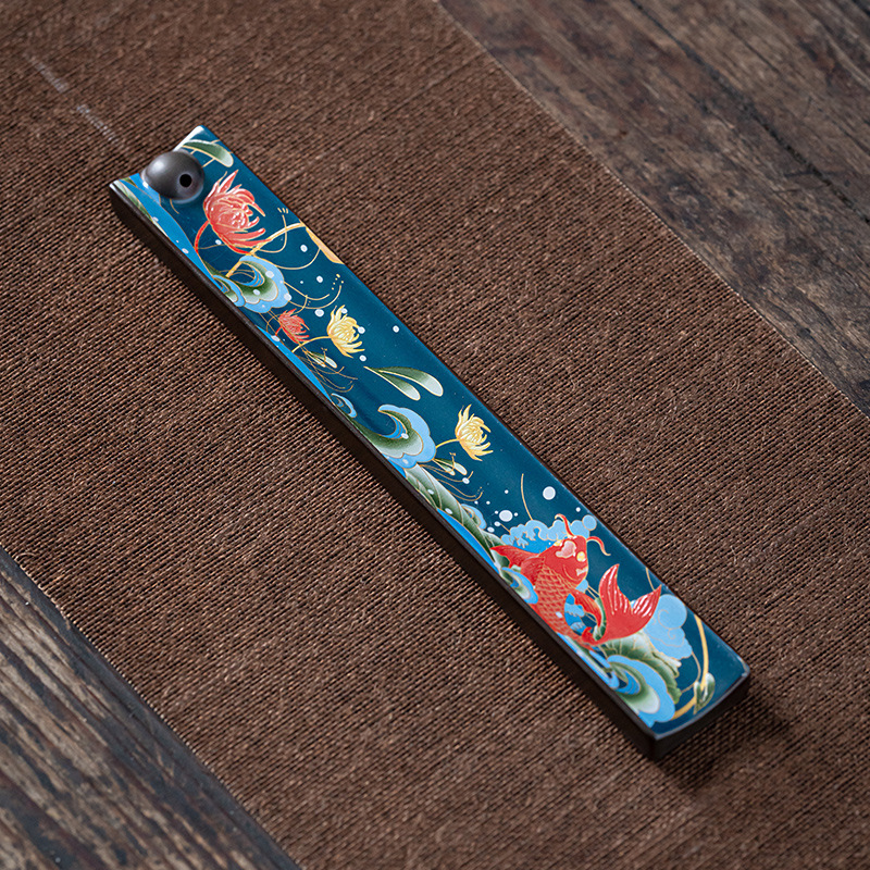Enamel Wire Incense Burner Incense Insert Ornaments Ceramic Creative Tea Ceremony Enshrines Antique Lying Incense Burner Household Cloisonne Sandalwood Incense Burner — foto 5