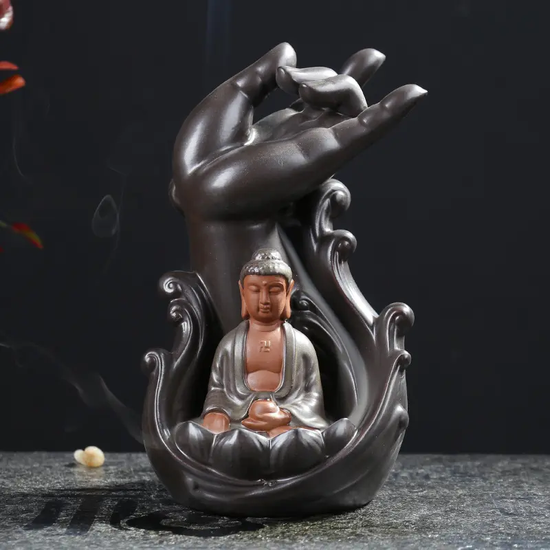 Lotus Bergamot Backflow Incense Burner Creative Ornaments