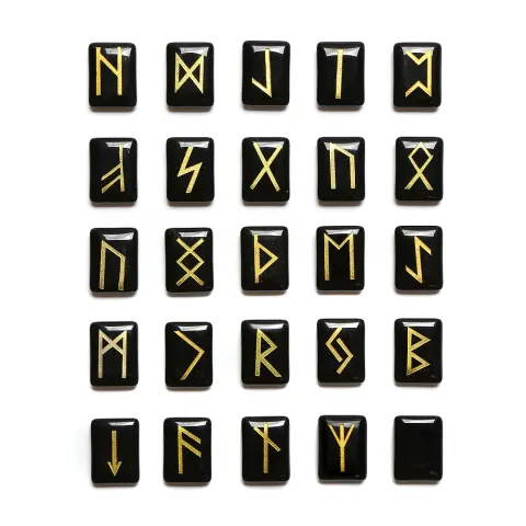 Rune Agate Crystal Tiger Eye Powder Black Shine