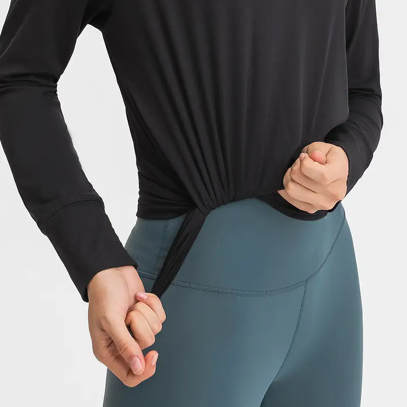 Simple Leisure Sports Long-Sleeved Yoga Wear
