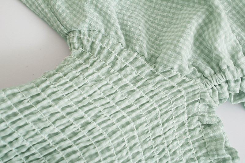 European And American Style Women's Plaid Elastic Dress Long Skirt