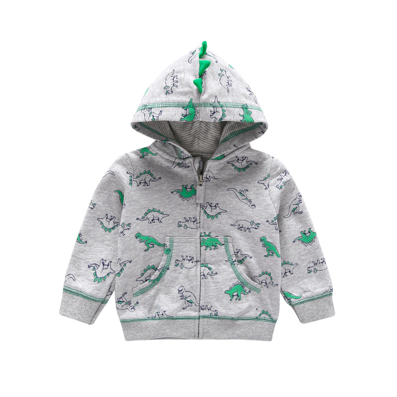 27Kid Toddlers Hoodies Boys Girls Spring  Jacket Little Baby Infant Dinosuar Cartoon Hooded Kids Cute Boys Outwear Sweatshirt - Image 2