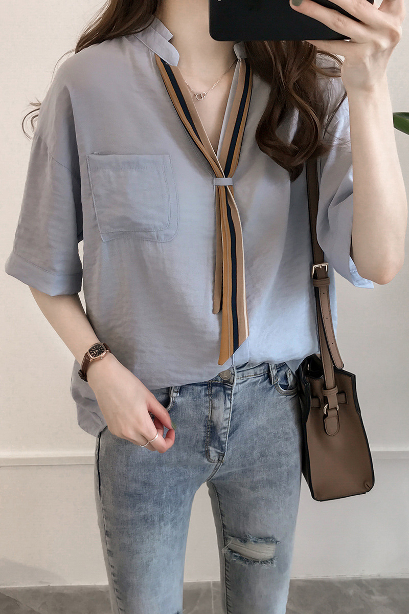 Top Plus Size Women's Short-Sleeved Chiffon t-Shirt