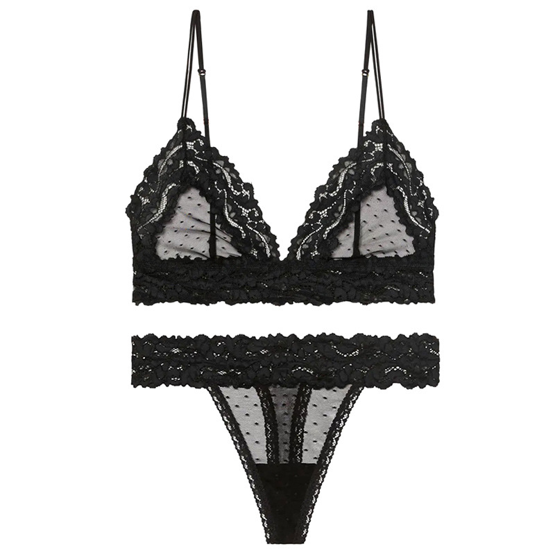 Title 2, Sexy BH-Set für Damen mit Mesh-Bralette, Spitze...