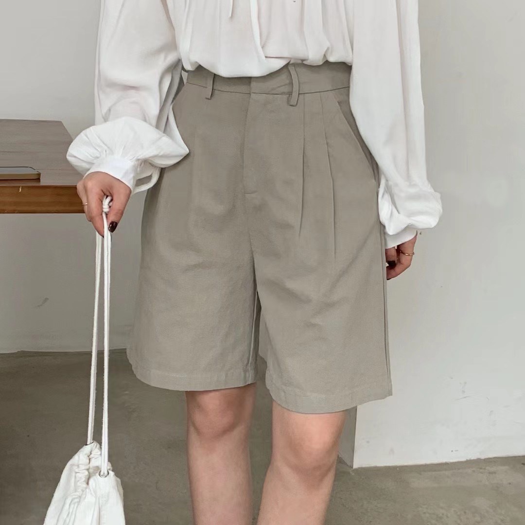 Title 3, Linen Shorts Streetwear Toppies White Wide-Leg ...