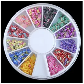 Manicure Slices Diy Jewelry Soft Ceramic Fruit Slices - Dragonfly