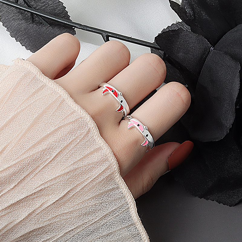 Ring Female Simple Small Zodiac Ring Index Finger Ring New Year Gift