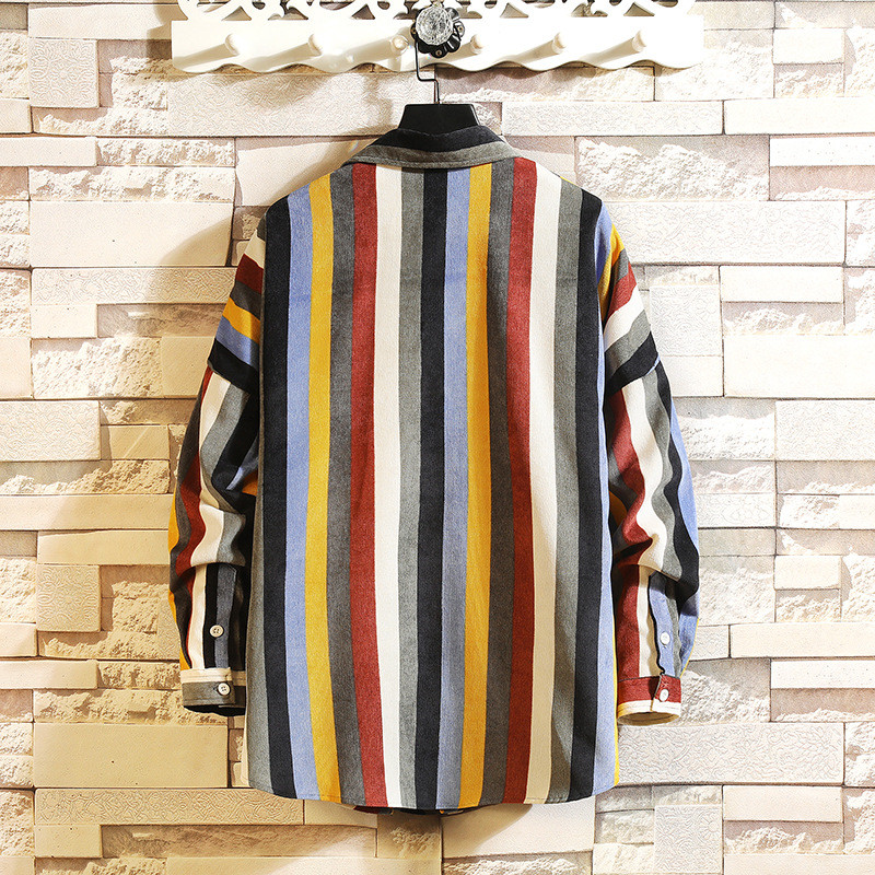 Striped Casual Long-sleeved Wild Youth Hip-hop Top