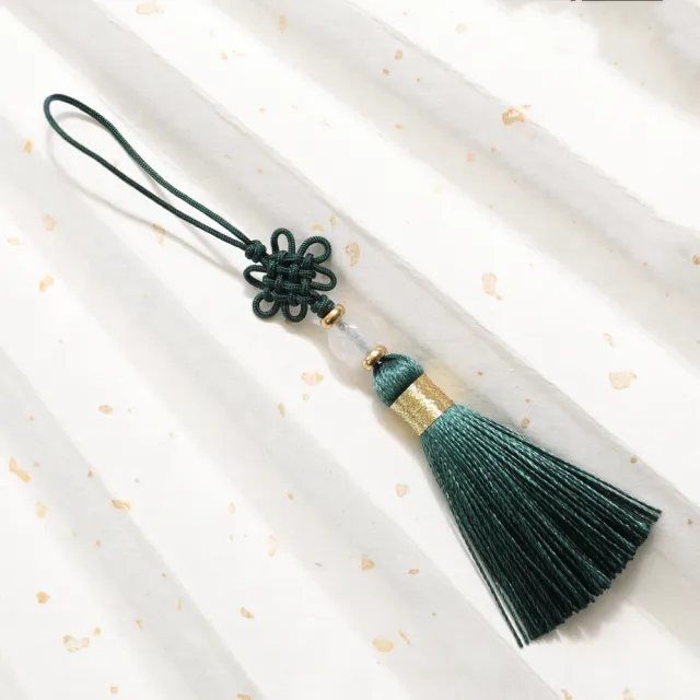 Sale Hand Woven Bookmark Tassel Small Tassel Horn Wood Comb Invitation Card Hanging Tassel Tassel Green - Shop at LoveMi