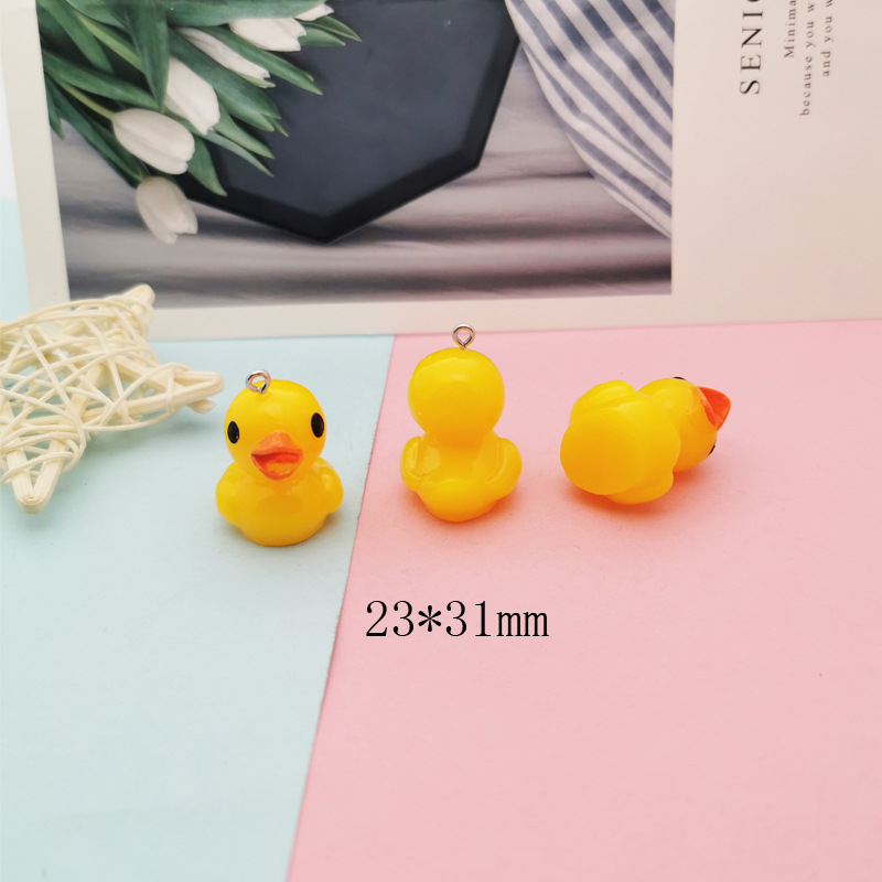Cute Animal Little Yellow Duck Earrings