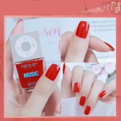 Odorless, Baking-free Nail Polish, Non-peelable Oily Nail Polish, Cherry Colour Nail Polish - 10 Style - View 1