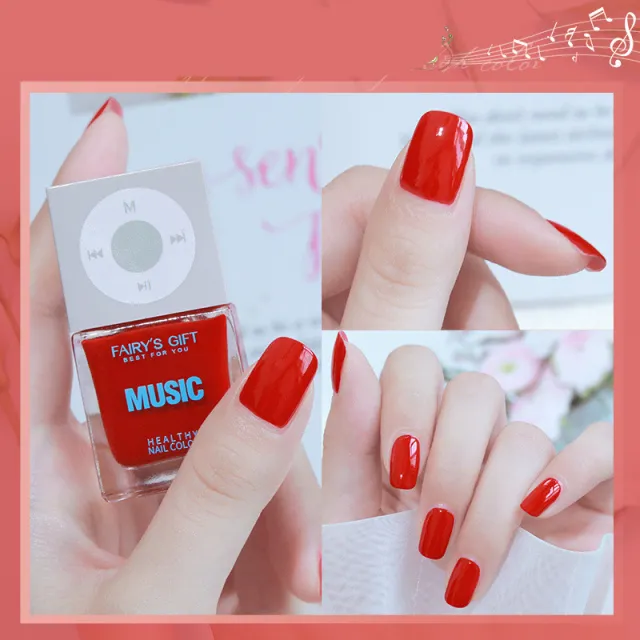 Odorless, Baking free Nail Polish, Non peelable Oily Nail Polish, Cherry Color Nail Polish 10 Style - Shop at LoveMi