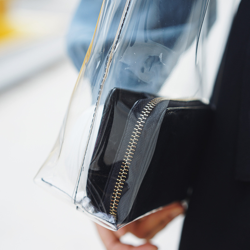 Transparent Shopping Bag Women Custom Bag Jelly Gift Bag Custom Eva High-End Tote Bag Printed Plastic Pvc Bag