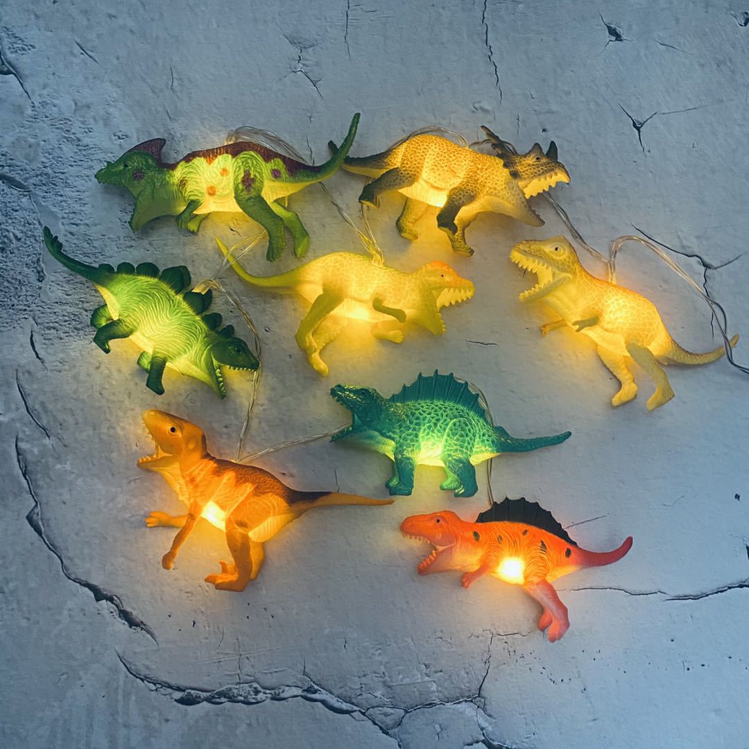 Title 1, Simulatie Dinosaurus LED String Lights Speelgoe...