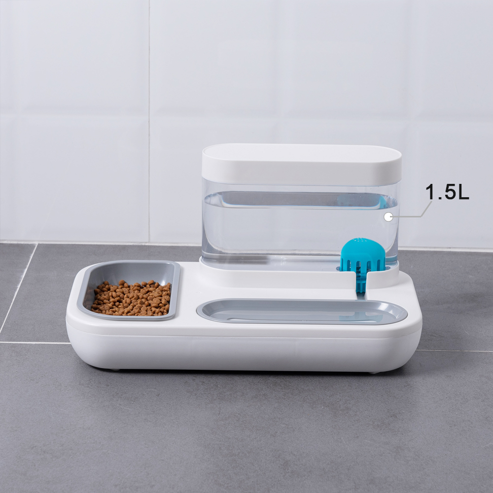 2-in-1 Pet Feeder Set with Automatic Water Dispenser