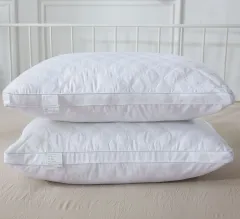 Seven-Star Hotel White Cotton Three-Dimensional Pillow - White - View 1