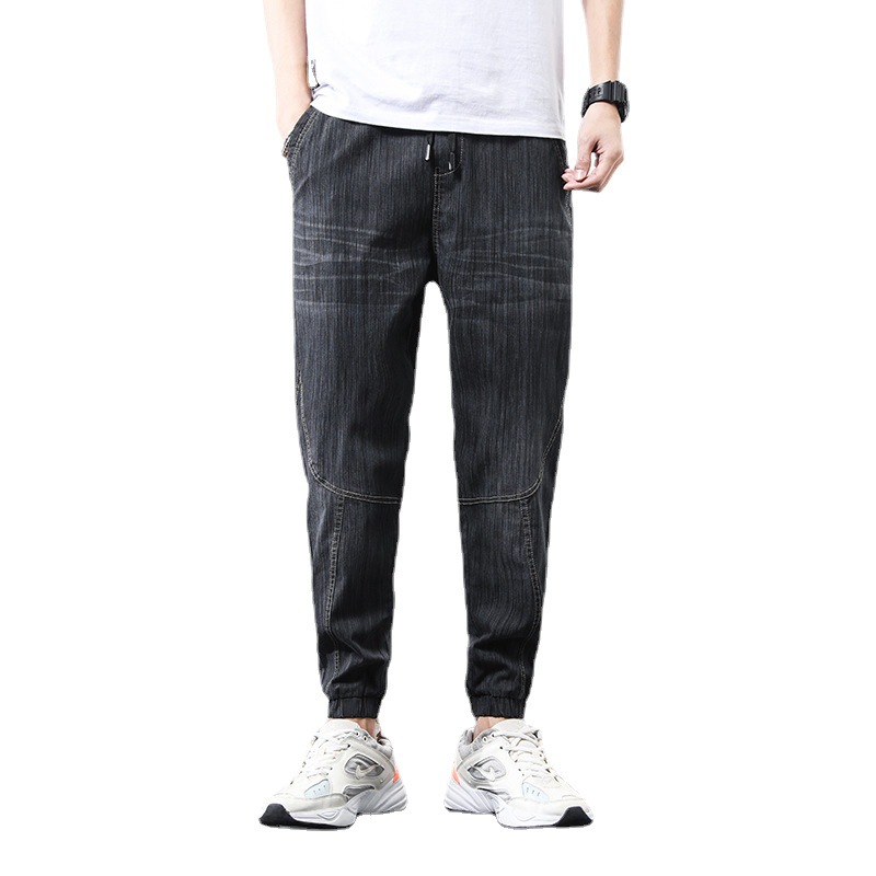 Men's Lace-up Thin Stretch Loose Harem Pants