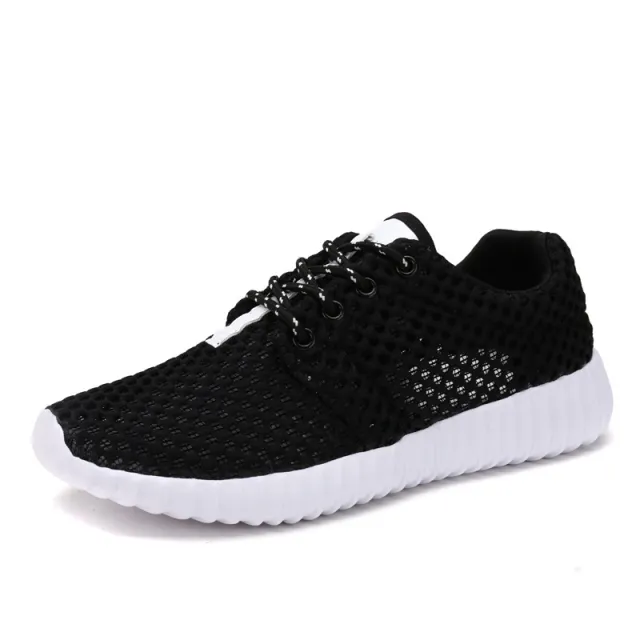 Fashion Hollow Net Shoes Men's Travel Shoes Black - Shop at LoveMi