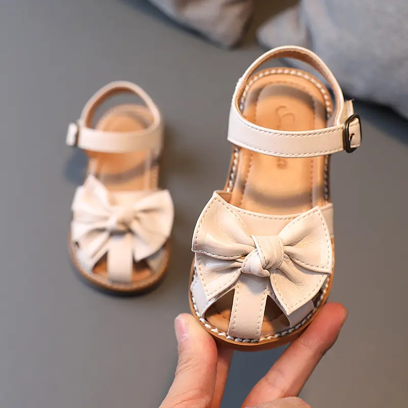 Summer New Girl'S Bowknot Baotou Sandals Korean