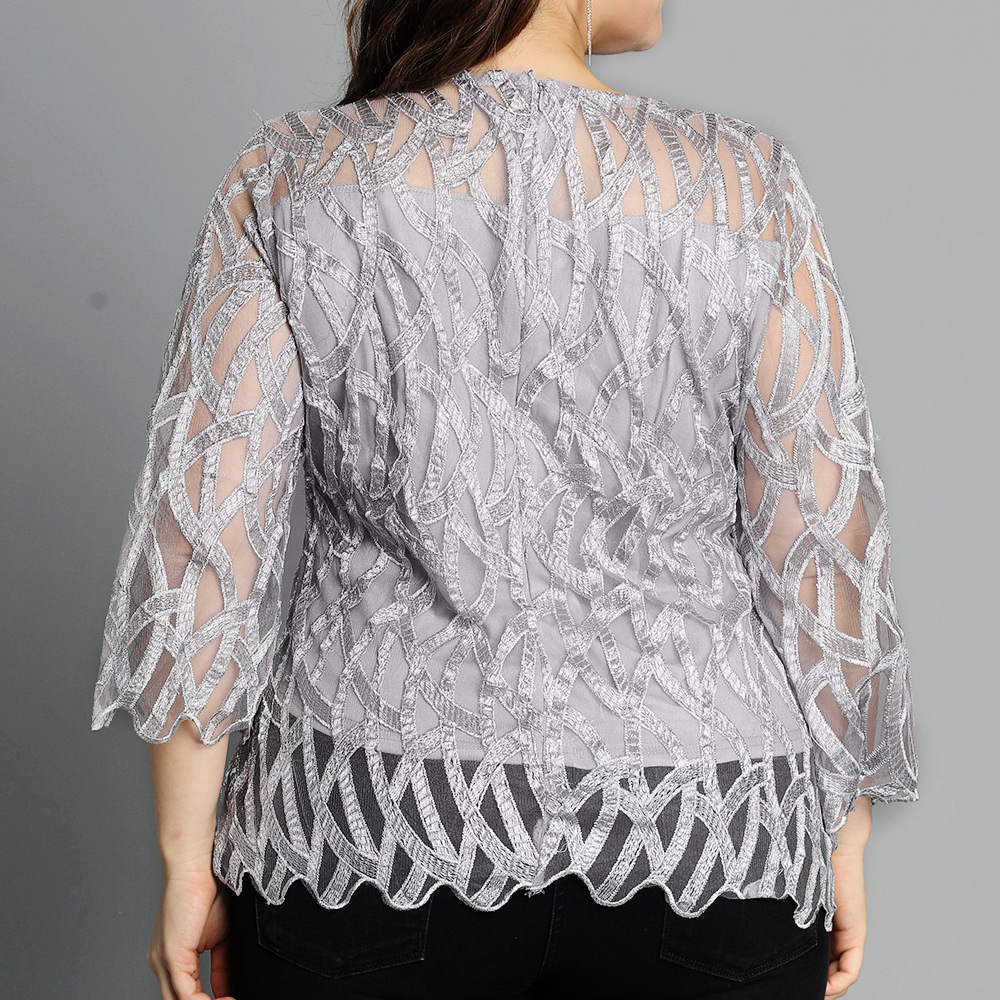 Title 5, Ruffled Pullover Lace Shirt