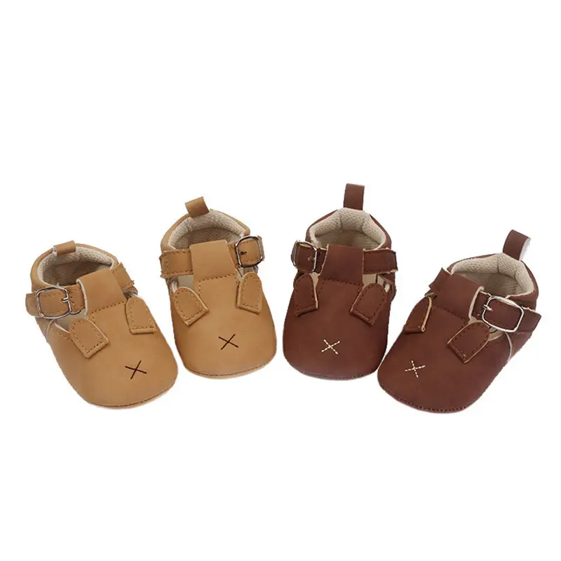 Baby Toddler Shoes Cartoon Animal Soft Sole Retro Nubuck Leather