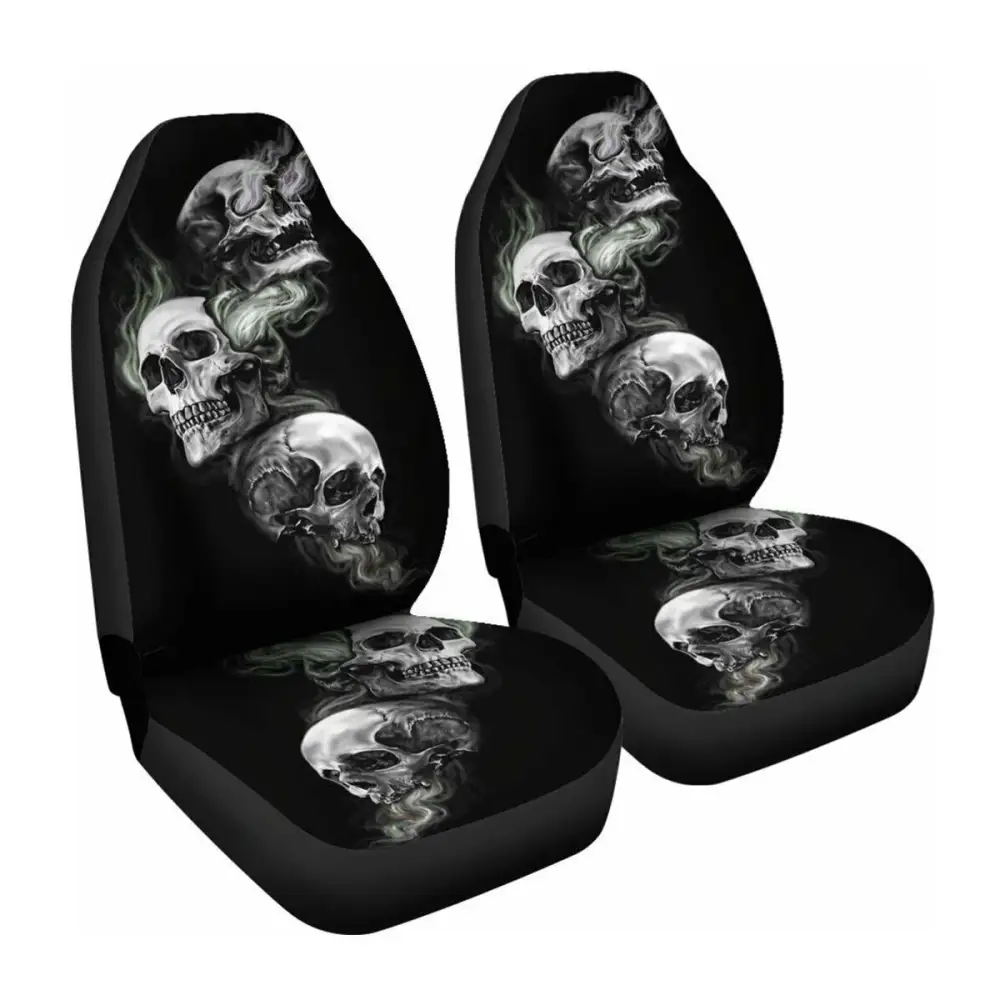 Car Seat Cover All-Inclusive Classic Skull Printing Universal Ebaywish