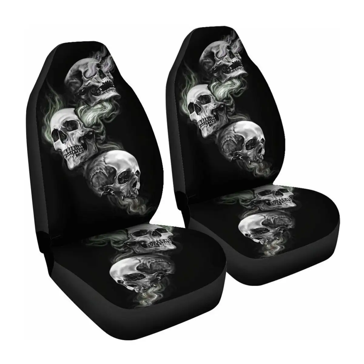 Car Seat Cover All-Inclusive Classic Skull Printing