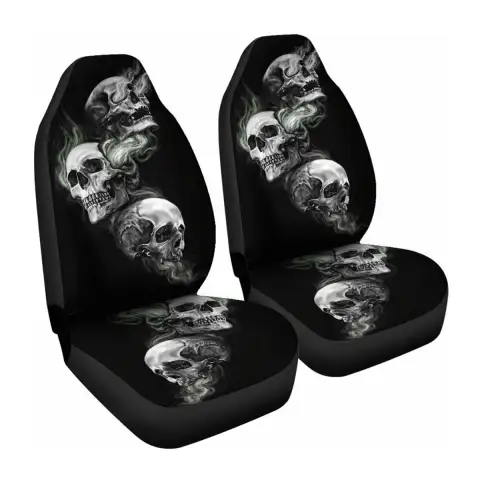Car Seat Cover All-Inclusive Classic Skull Printing Universal Ebaywish