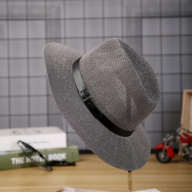 Middle Aged And Elderly Men'S Straw Hats, Sun Shading And Sun Proof Straw Hats For The Elderly In Autumn, Sun Hats For Fathers In Autumn Grey - Shop at LoveMi