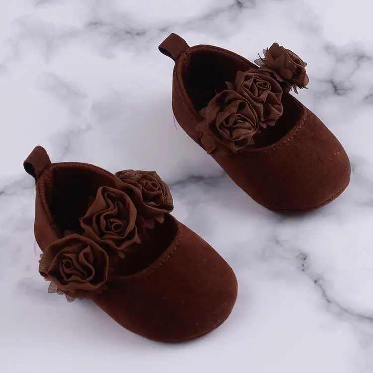 Baby Toddler Shoes Soft-soled Cotton Wearing Flower