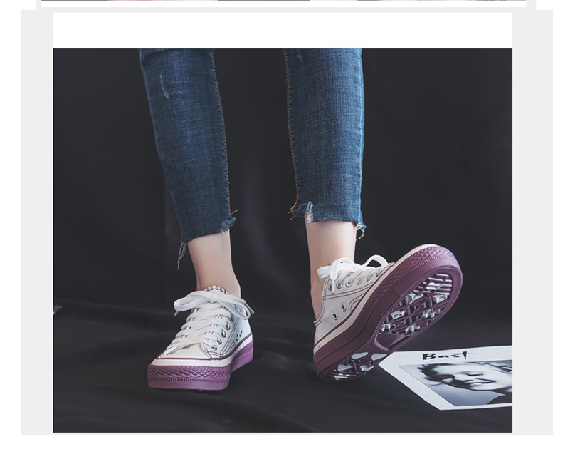 Popular Women'S Shoes Student Canvas Shoes Women Summer Ins Wild Ulzzang Retro Hong Kong Flavor Small White Shoes