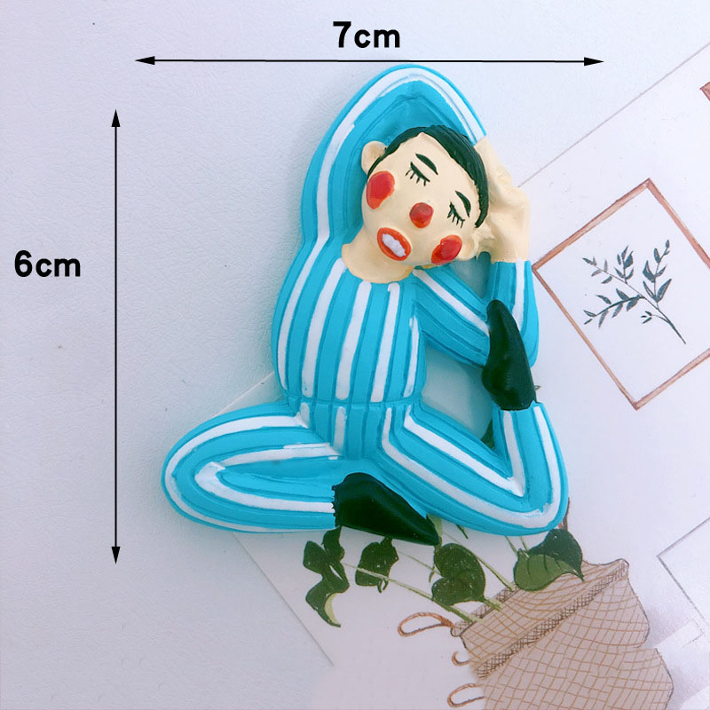 Title 4, Funny Character Resin Fridge Sticker Famous Pai...