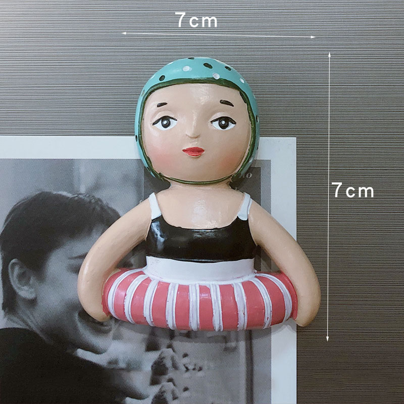 Title 5, Funny Character Resin Fridge Sticker Famous Pai...