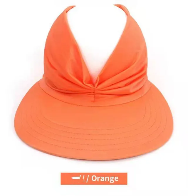 Casual Empty Top Hat Ladies Sun ProtectionSsun Hat Orange - Shop at LoveMi