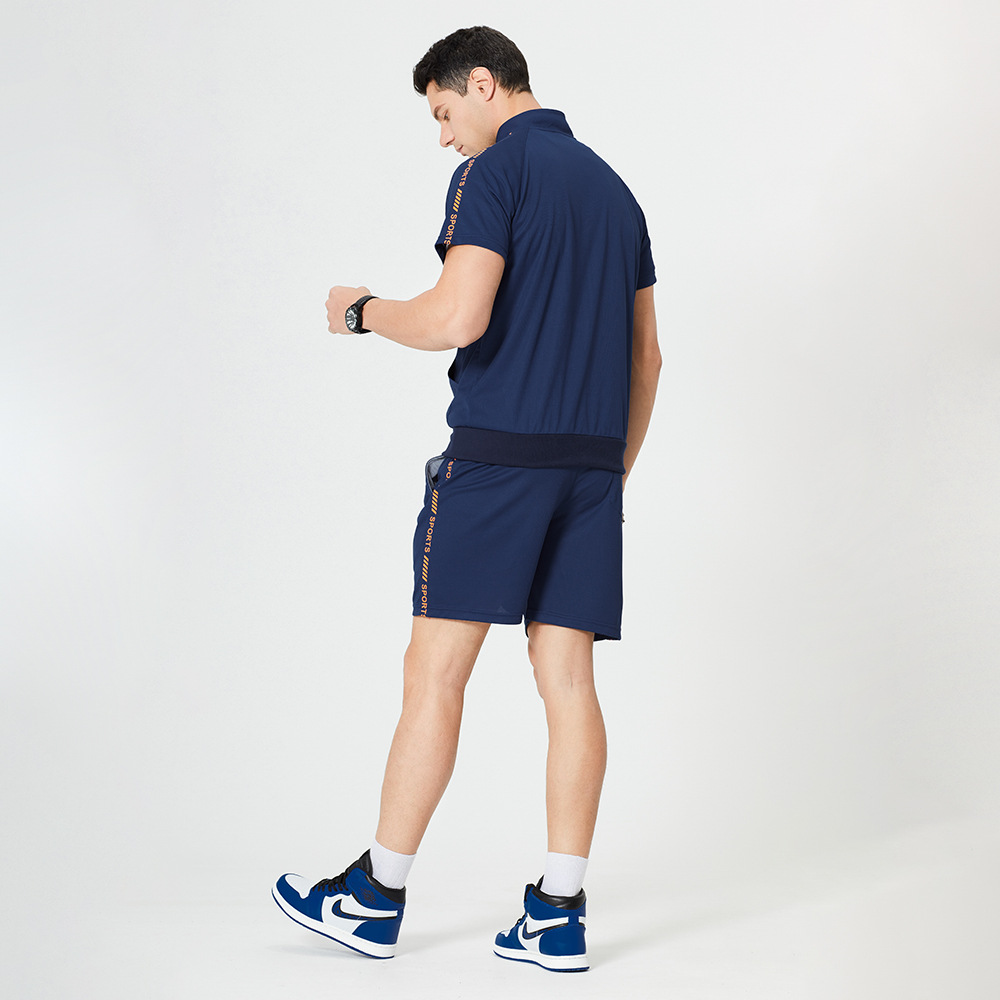 Contrasting Line Fashion Casual Suit